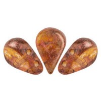 Les perles par Puca® Amos beads Crystal copper spotted 00030/65324